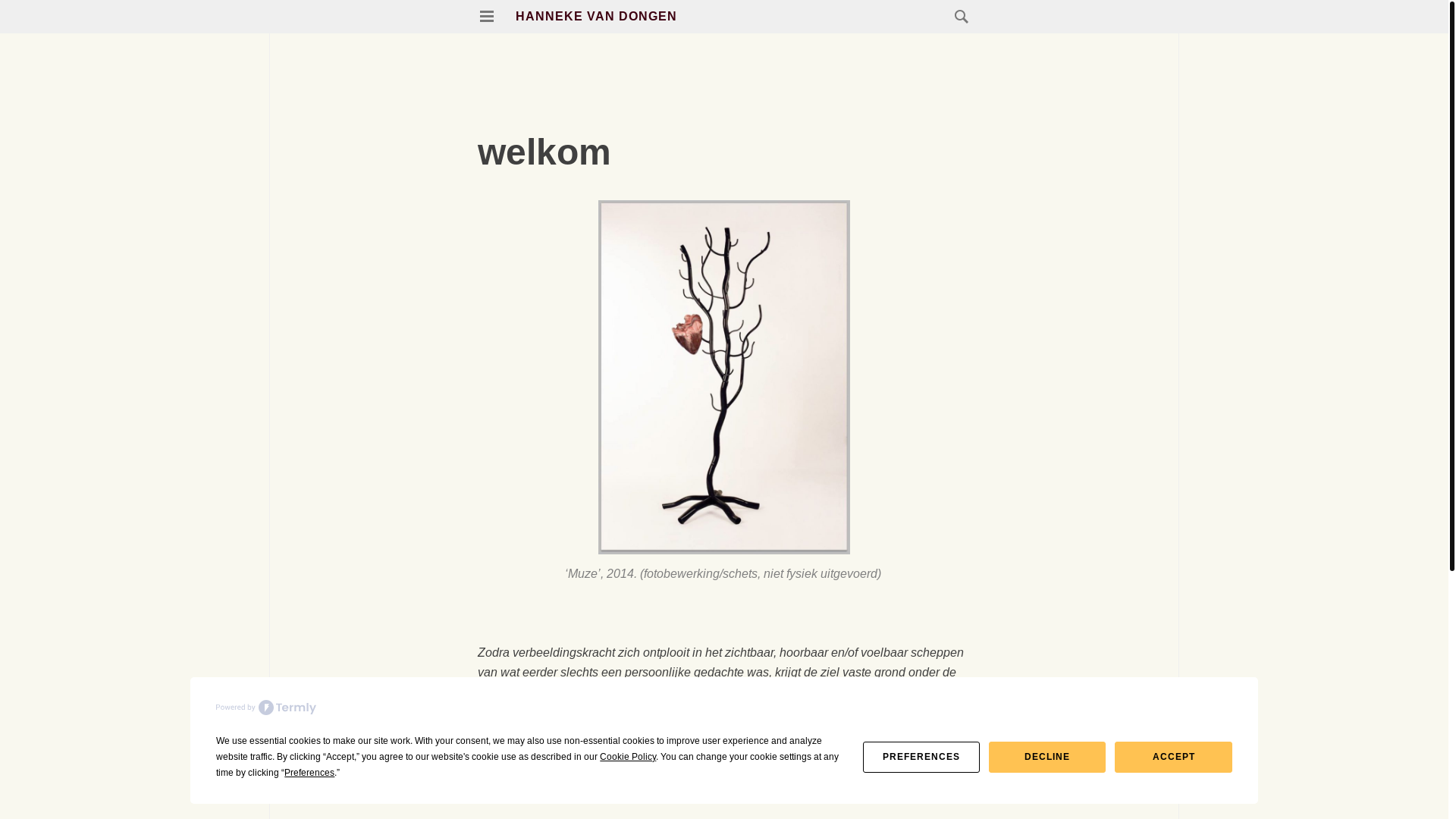 website screenshot of https://tekengebaar.nl/