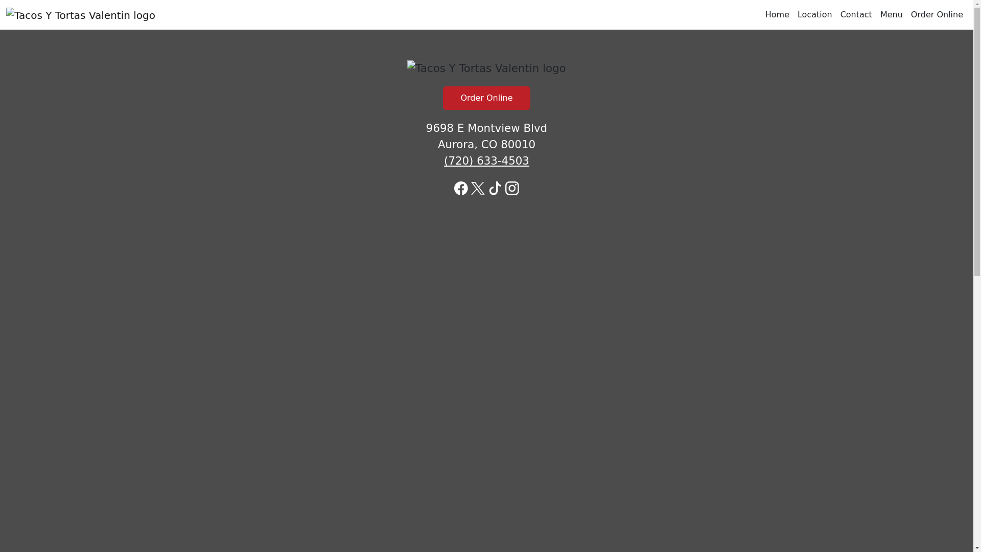 website screenshot of https://tacosytortasvalentinco.com/