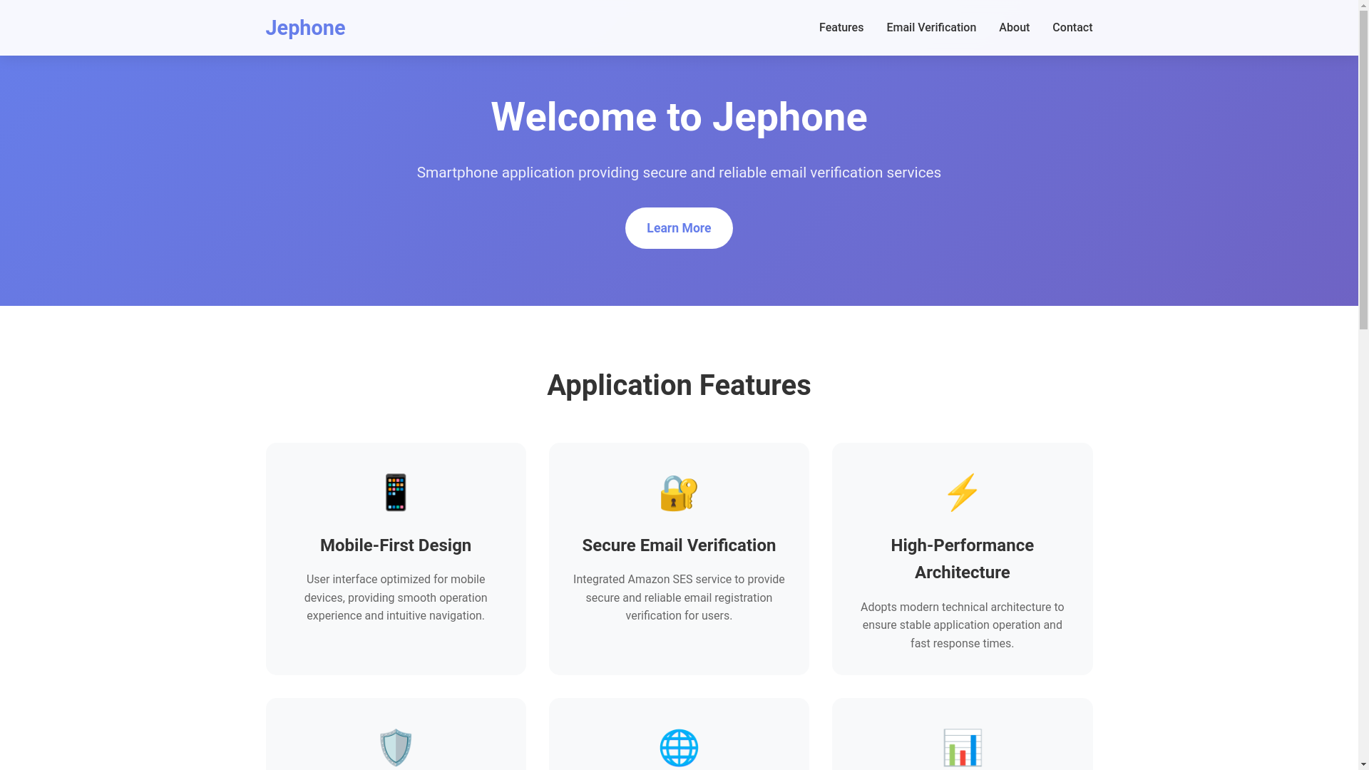 website screenshot of https://jephone.xyz/