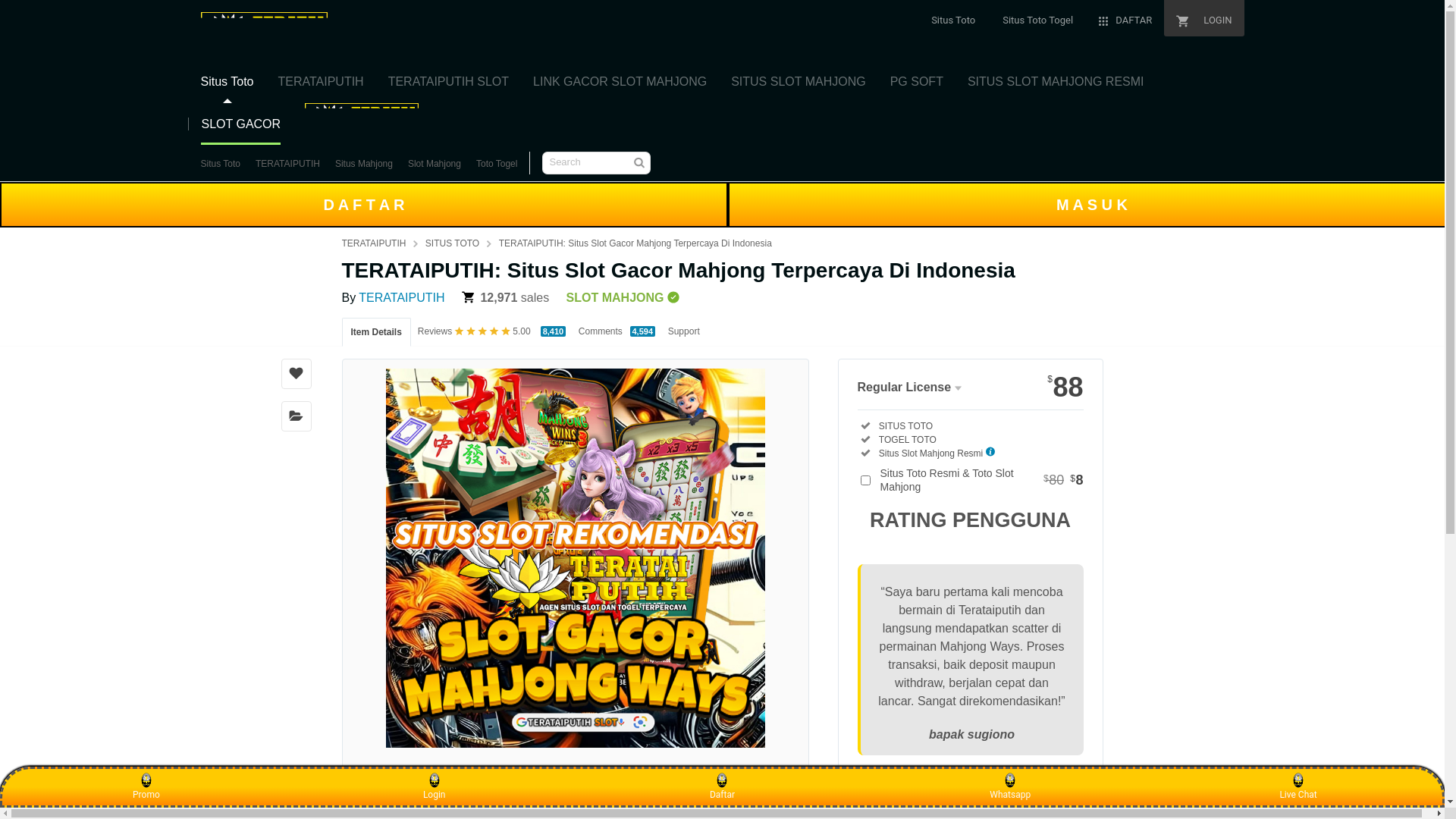 website screenshot of https://linkterataislot.pages.dev/