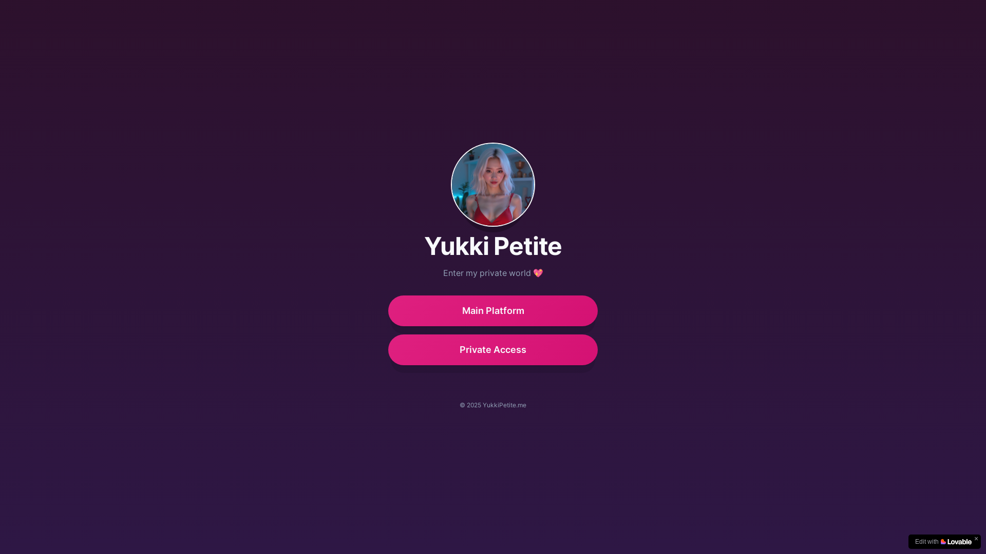 website screenshot of https://yukkipetite.me/