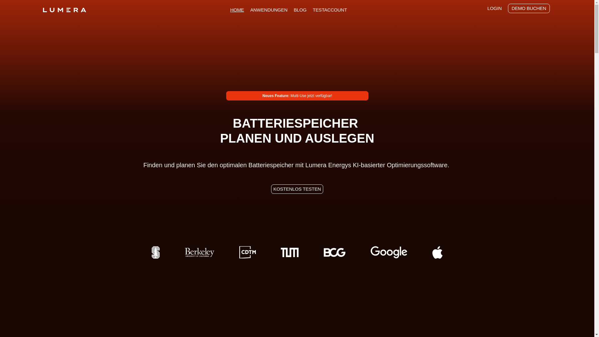 website screenshot of https://lumeraenergy.net/