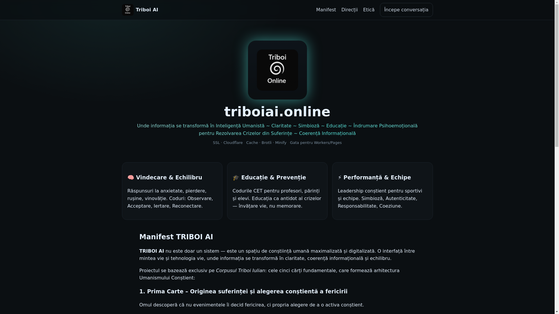 website screenshot of https://triboiaionline8.pages.dev/