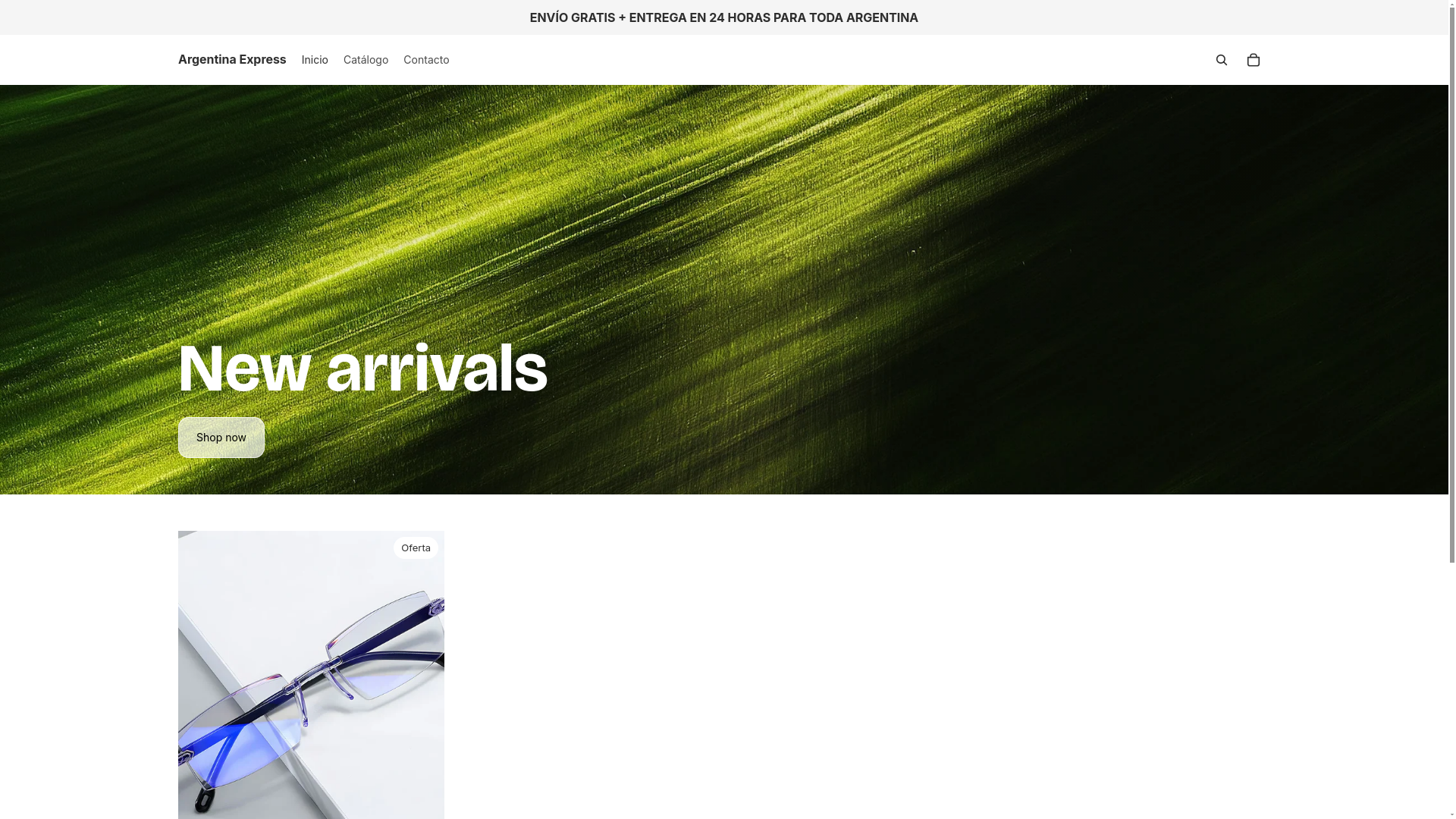 website screenshot of https://puntoargentina.store/