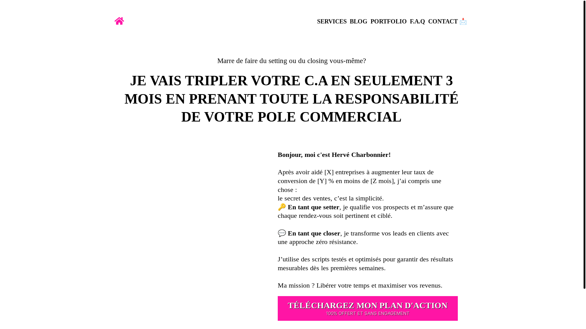 website screenshot of https://herve-charbonnier.com/