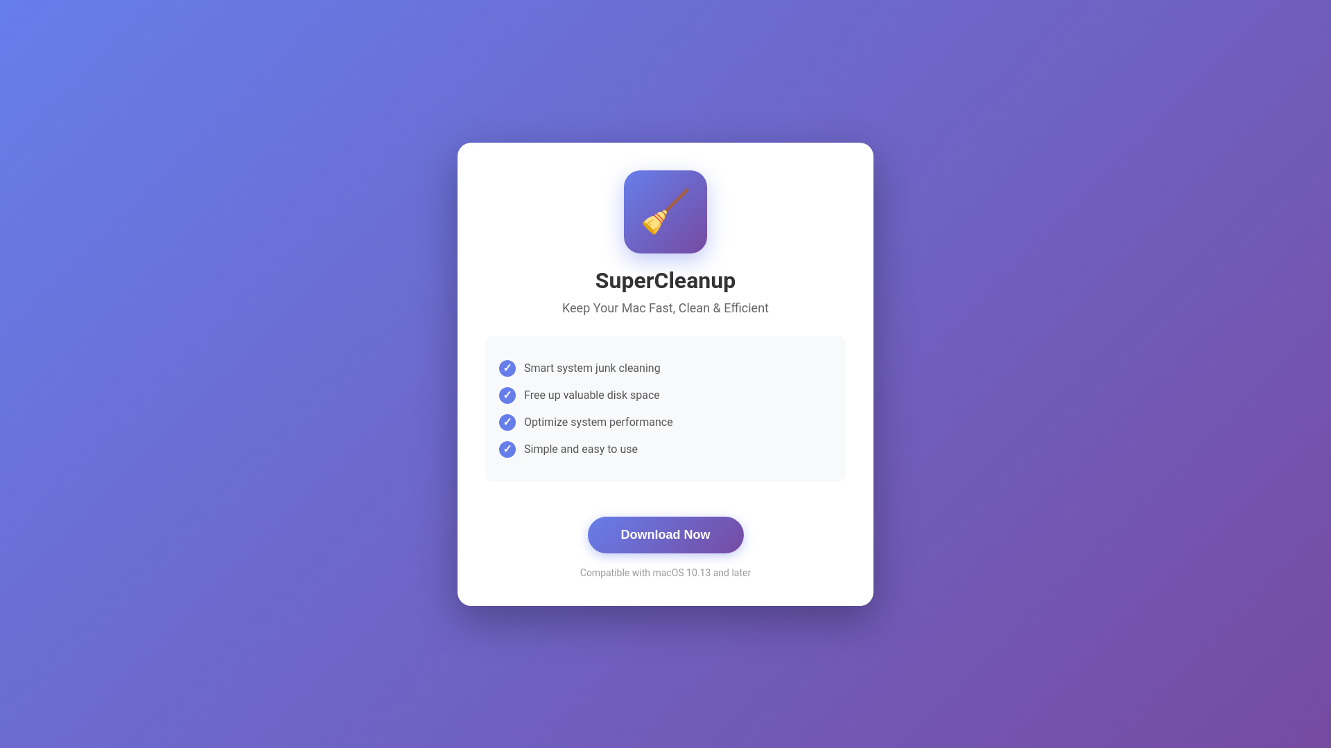 website screenshot of https://supercleanup-web2app.pages.dev/