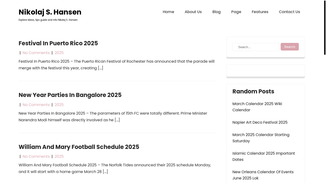 website screenshot of https://nikolajhansens.pages.dev/