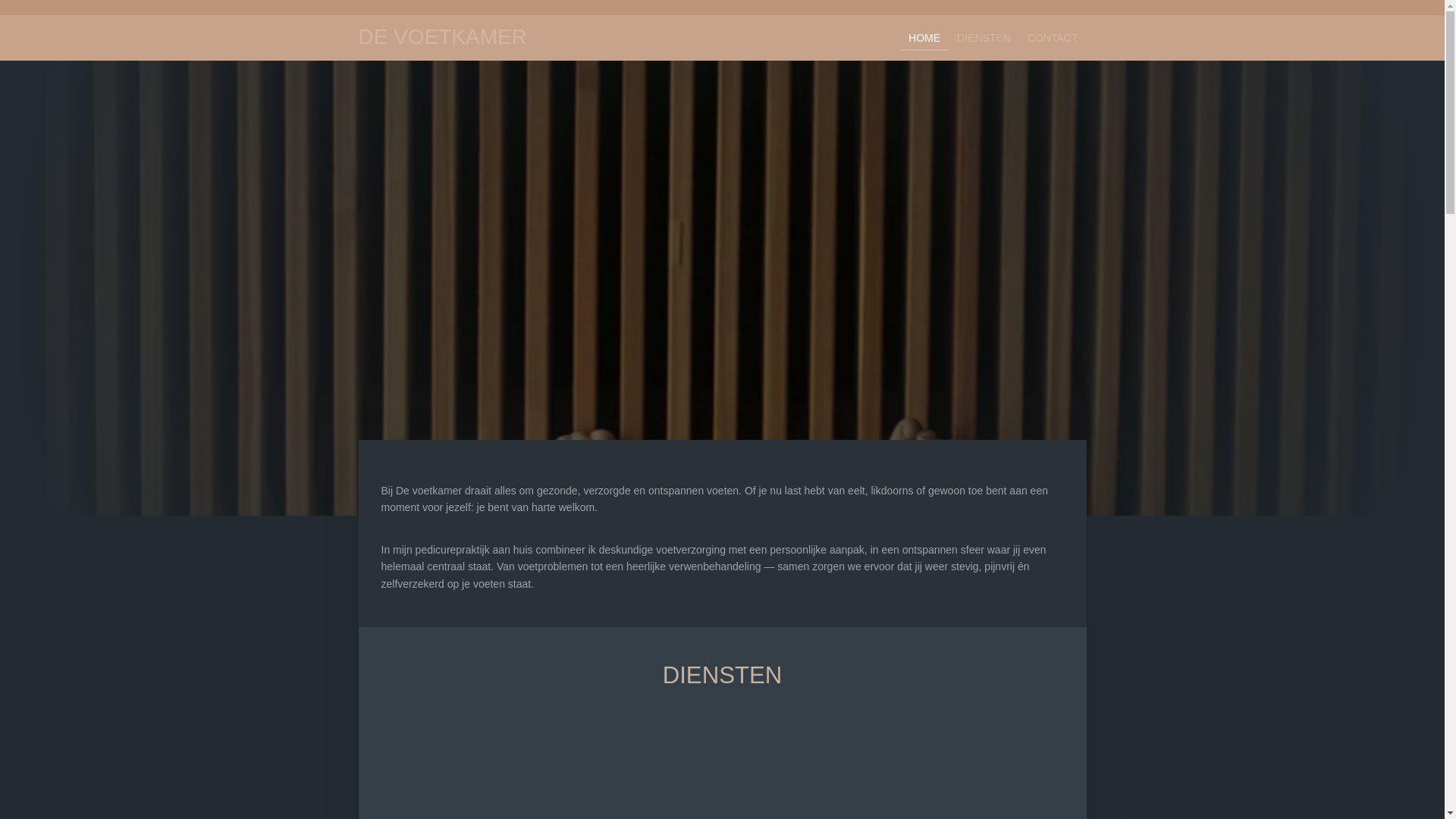 website screenshot of https://devoetkamer.nl/