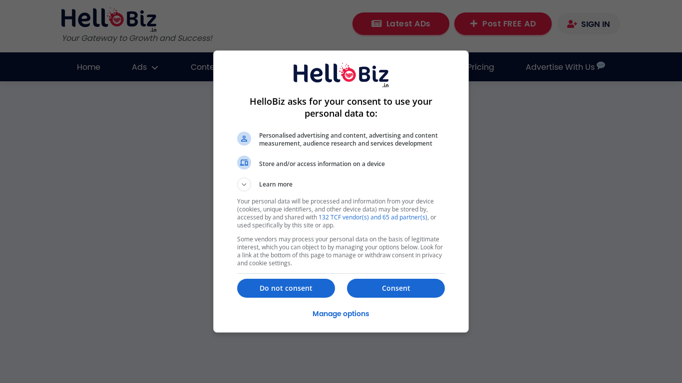 website screenshot of https://hellobiz.in/alphacur-on-demand-sale-help-to-fix-nerve-pain-and-discomfort-issues-674687222