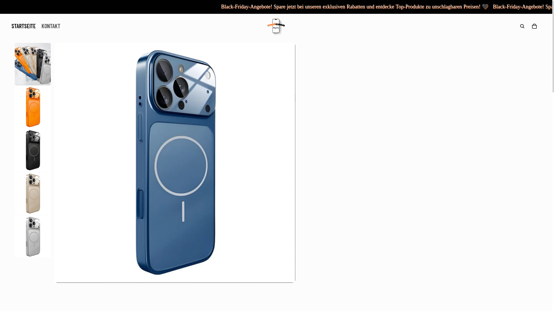 website screenshot of https://coolcase4you.de/