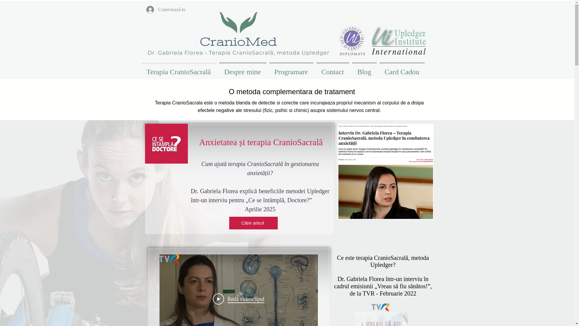 website screenshot of https://craniomed.ro