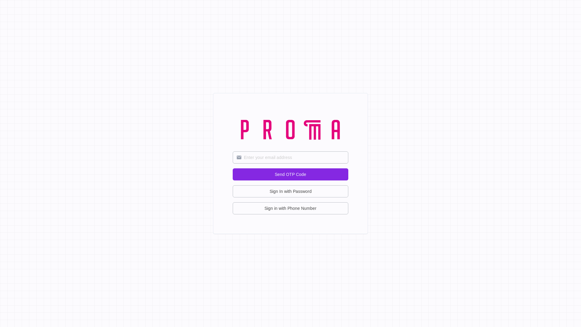 website screenshot of https://proma-app-staging.pages.dev/