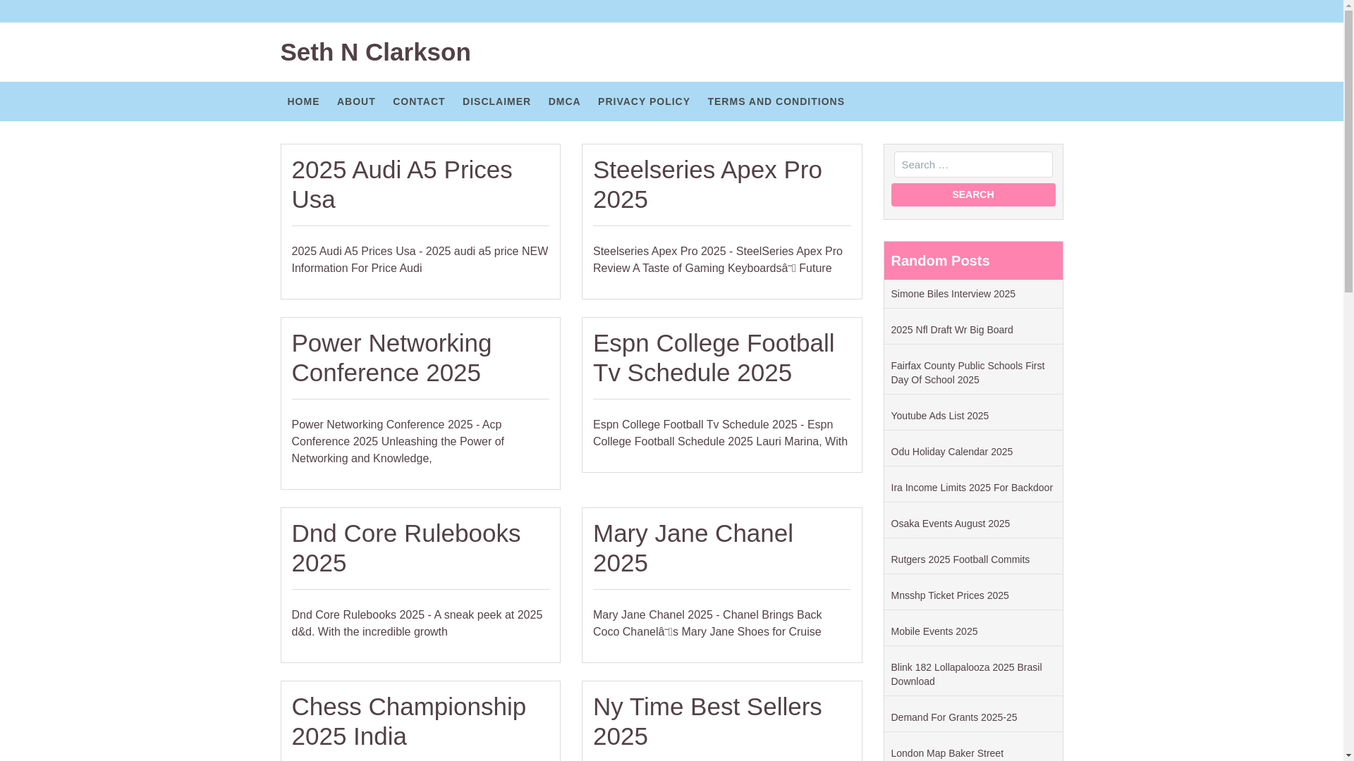 website screenshot of https://sethnclarkson.pages.dev/