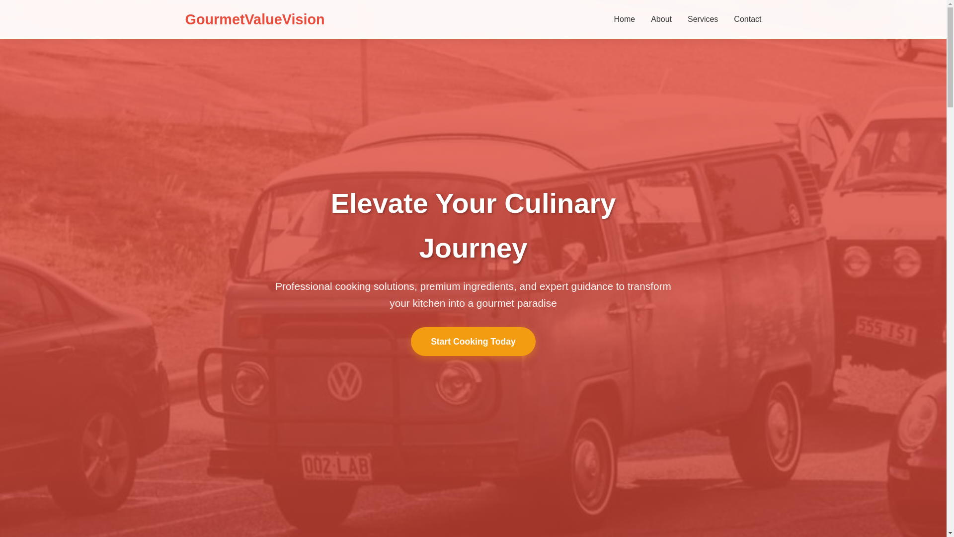 website screenshot of https://gourmetvaluevision.shop/