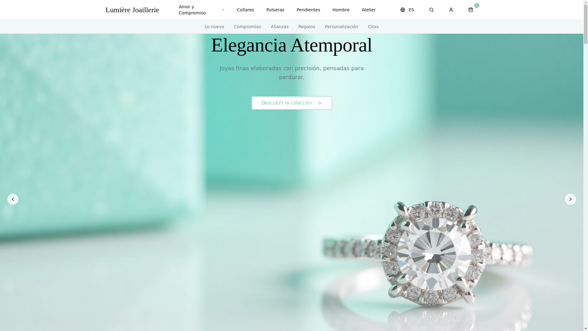 website screenshot of https://atelier-lumina-jewels.pages.dev/