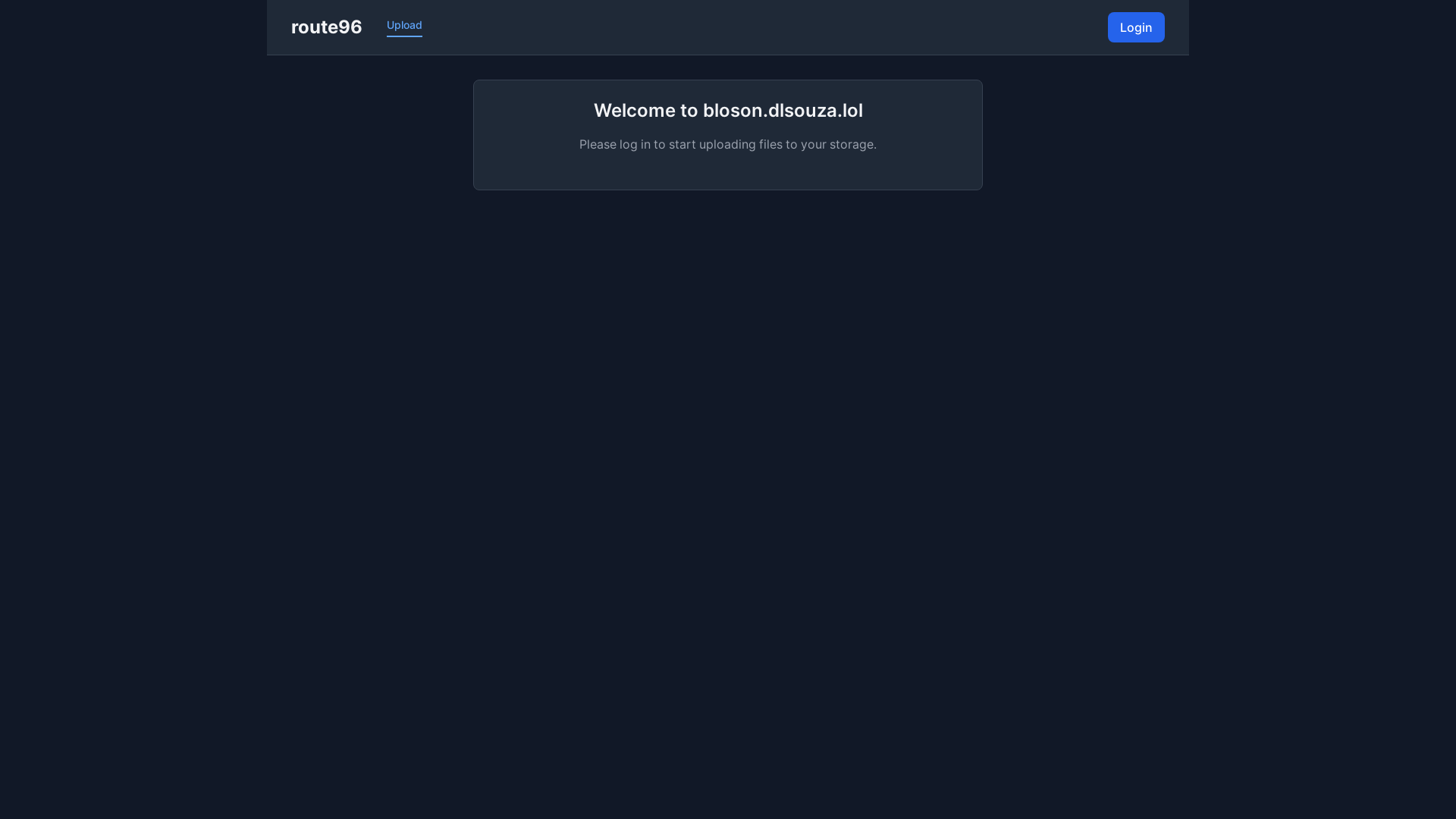 website screenshot of https://bloson.dlsouza.lol/