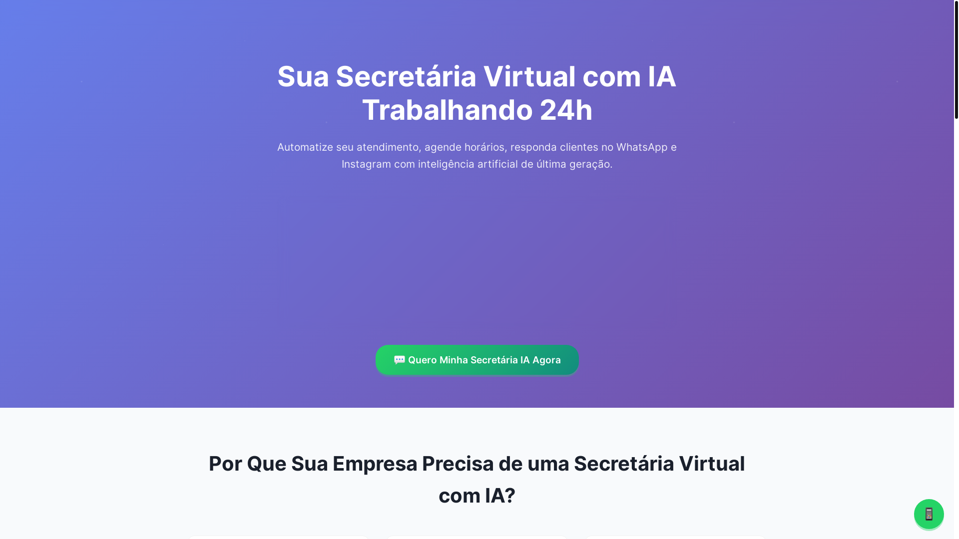 website screenshot of https://secretariavirtual.tech/