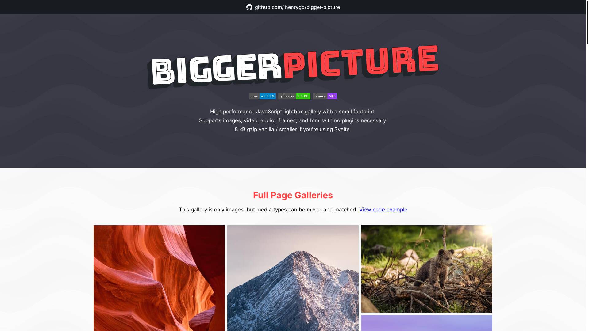 website screenshot of https://bigger-picture.pages.dev/