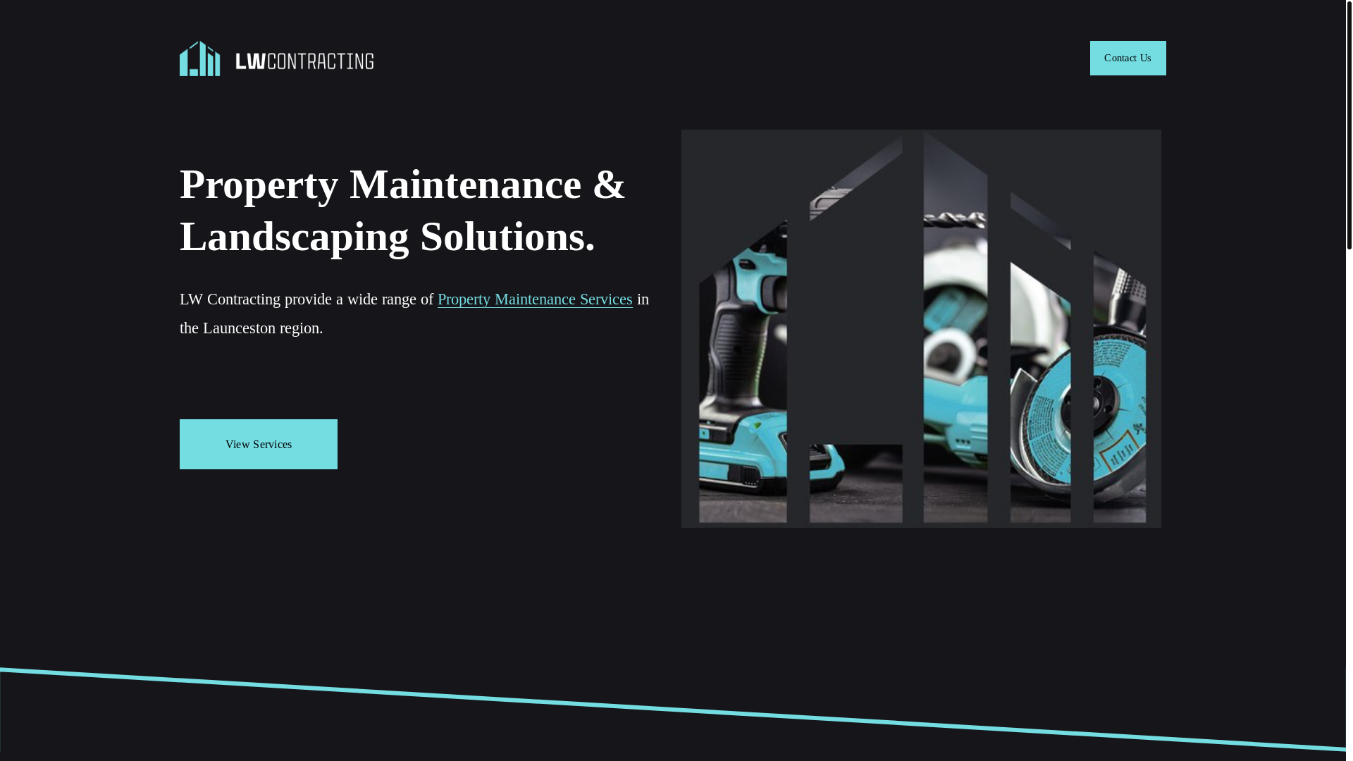 website screenshot of https://lwcontracting.com.au/