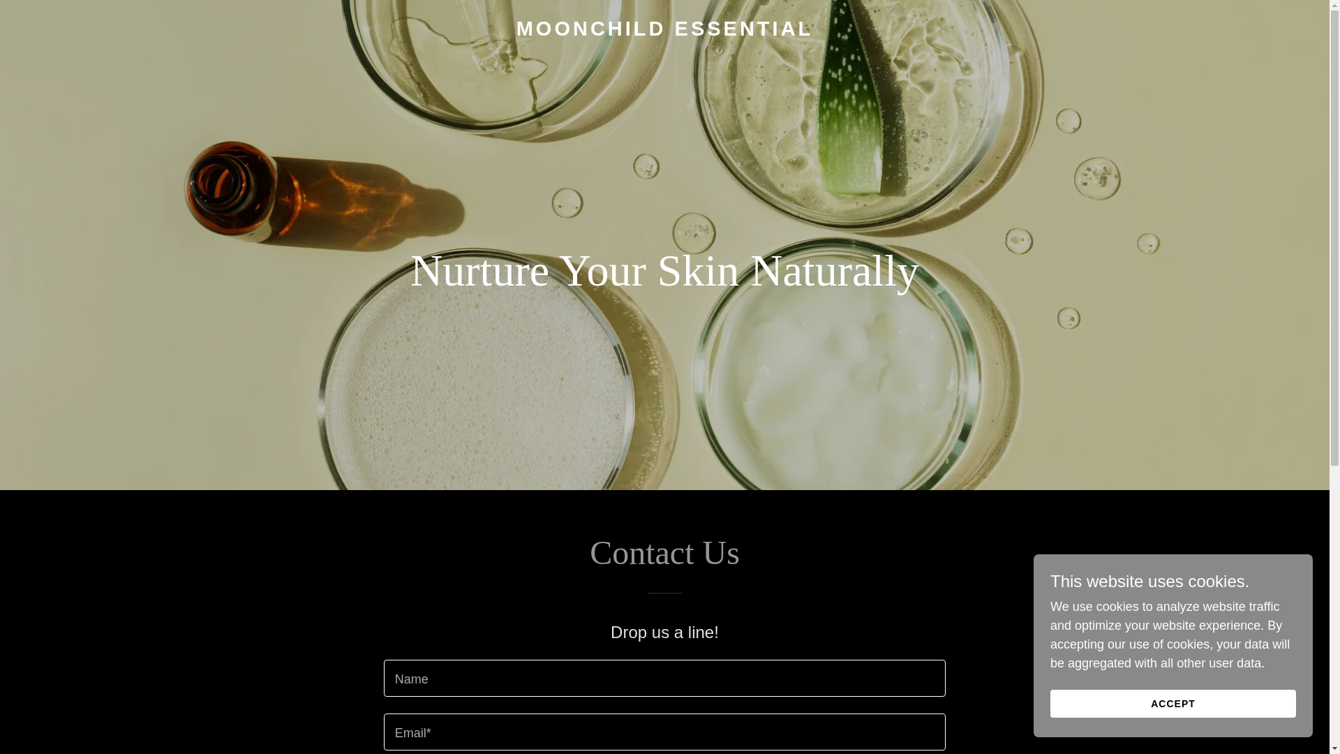 website screenshot of https://moonchildessential.com/