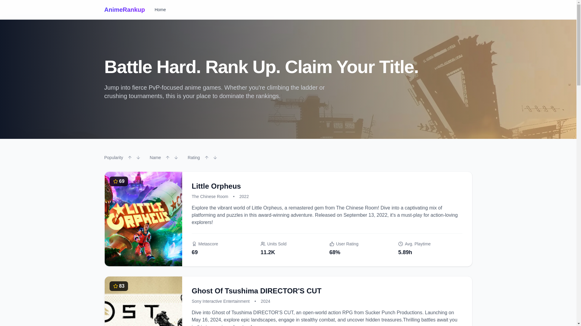 website screenshot of https://competitive-anime-pvp.pages.dev/