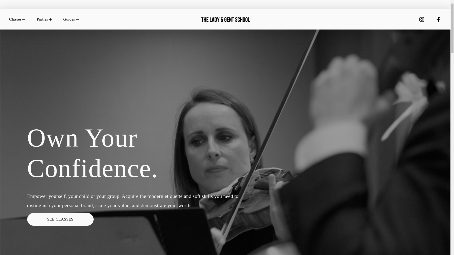 website screenshot of https://theladyandgent.com/