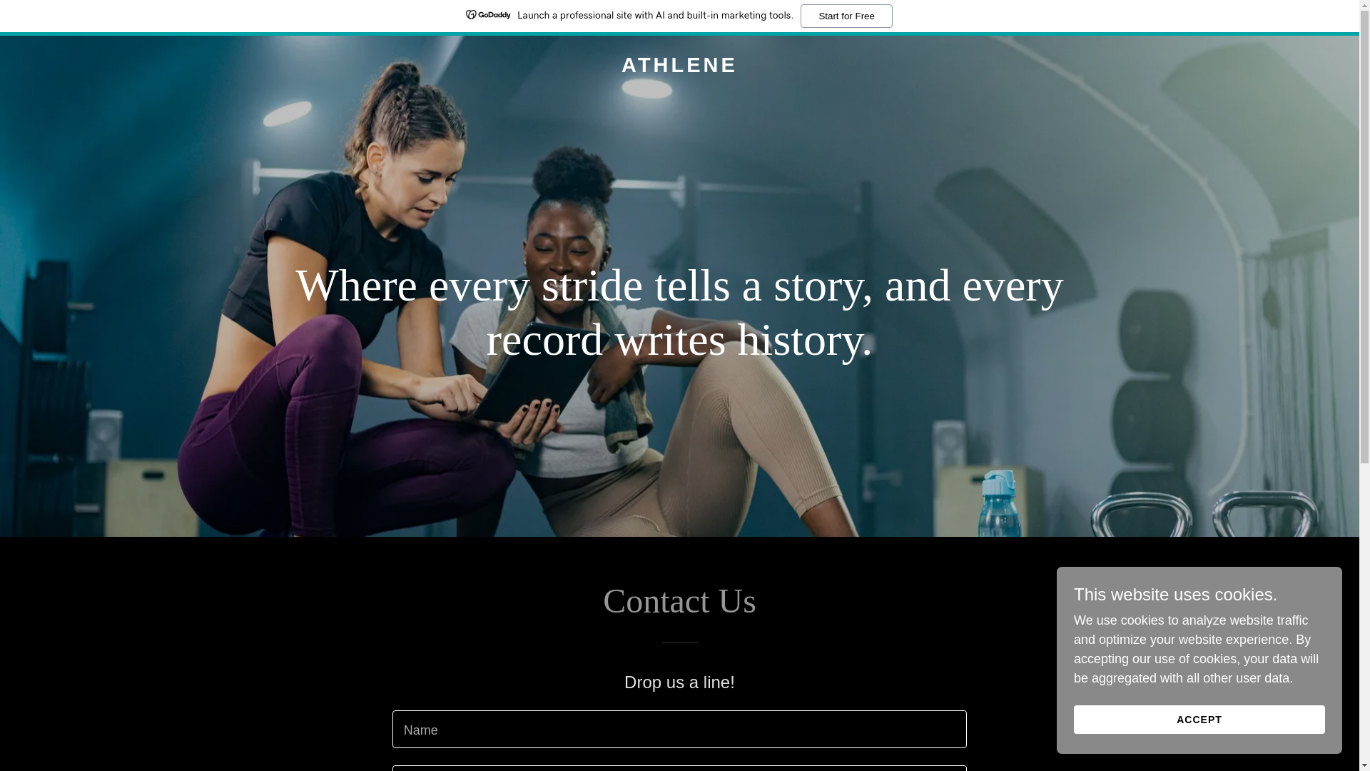website screenshot of https://athlenemagazine.com/
