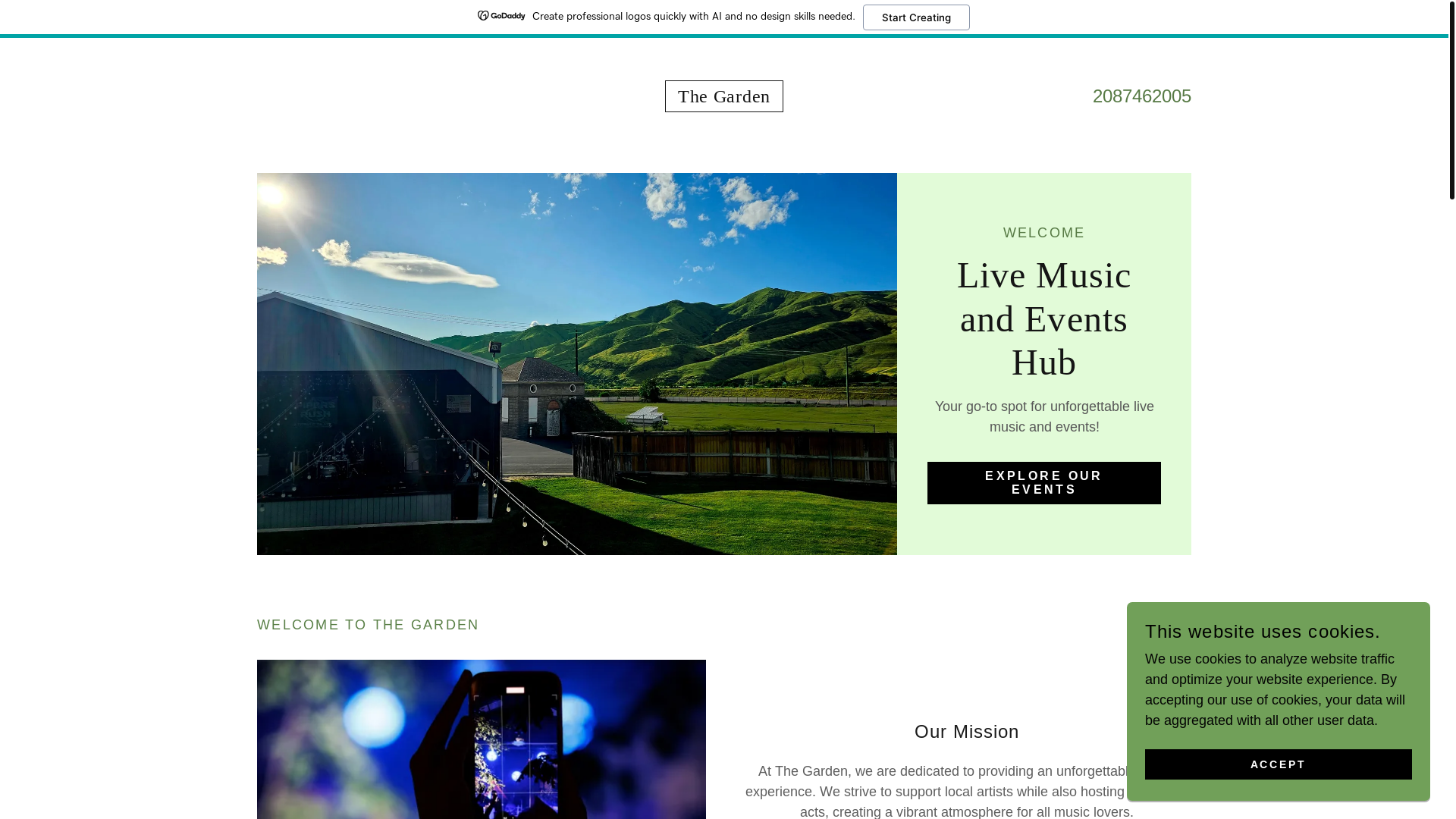 website screenshot of https://boomersgarden.com/