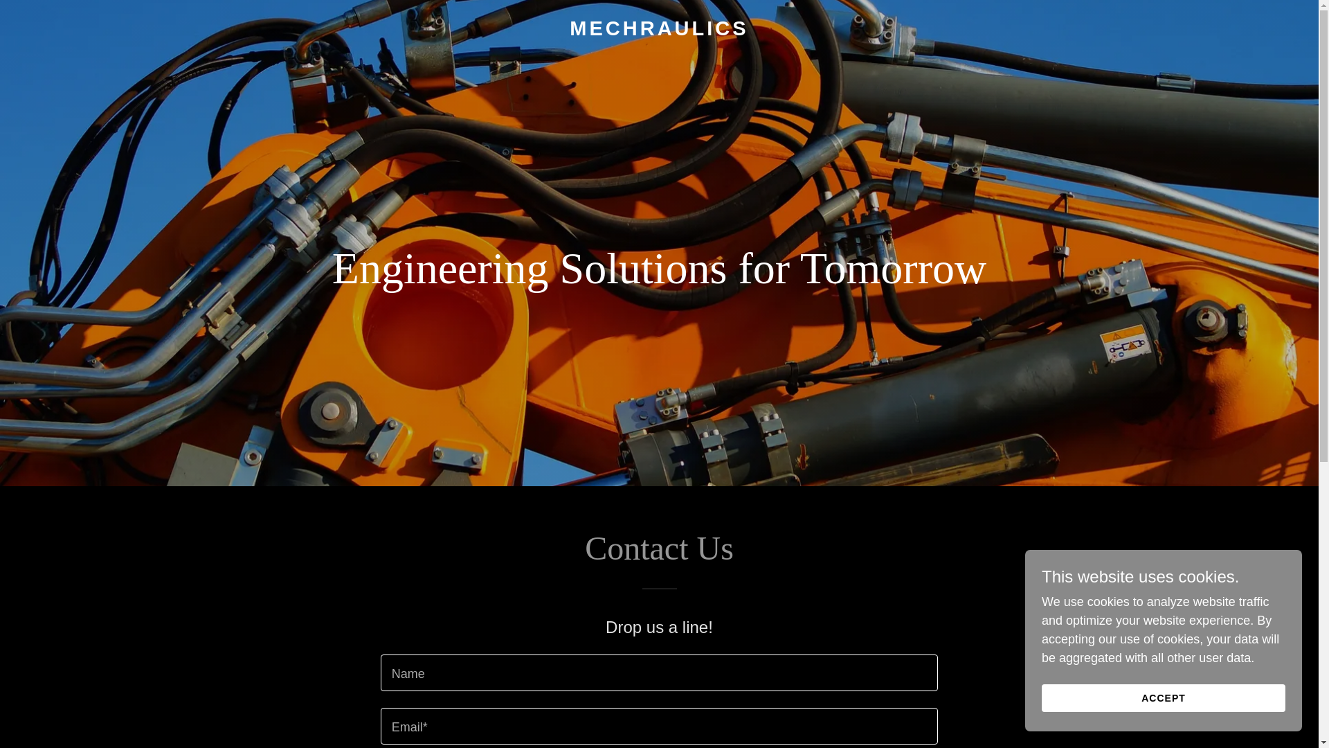 website screenshot of https://mechraulics.com/