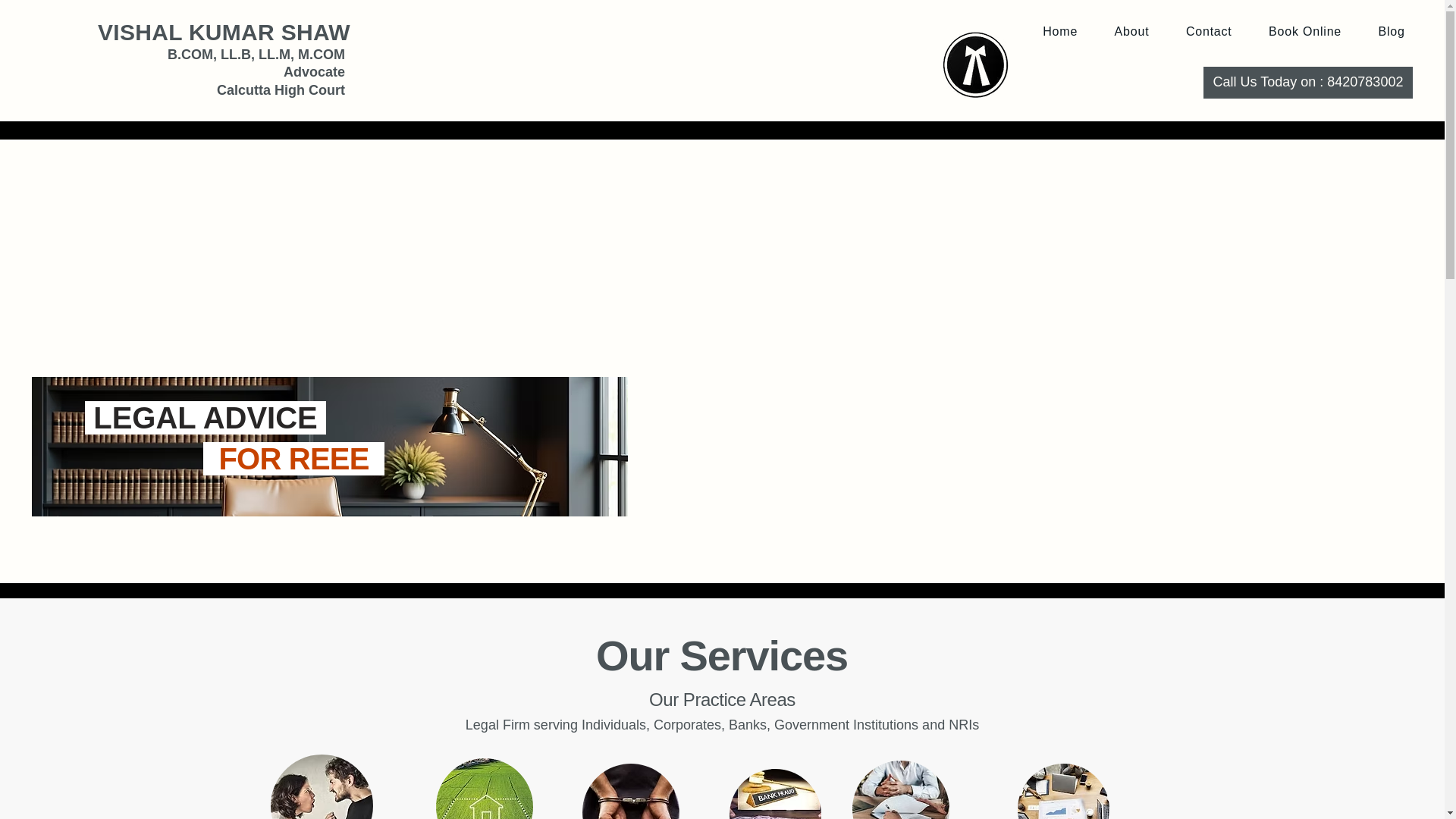 website screenshot of https://advvishalkumarshaw.com/
