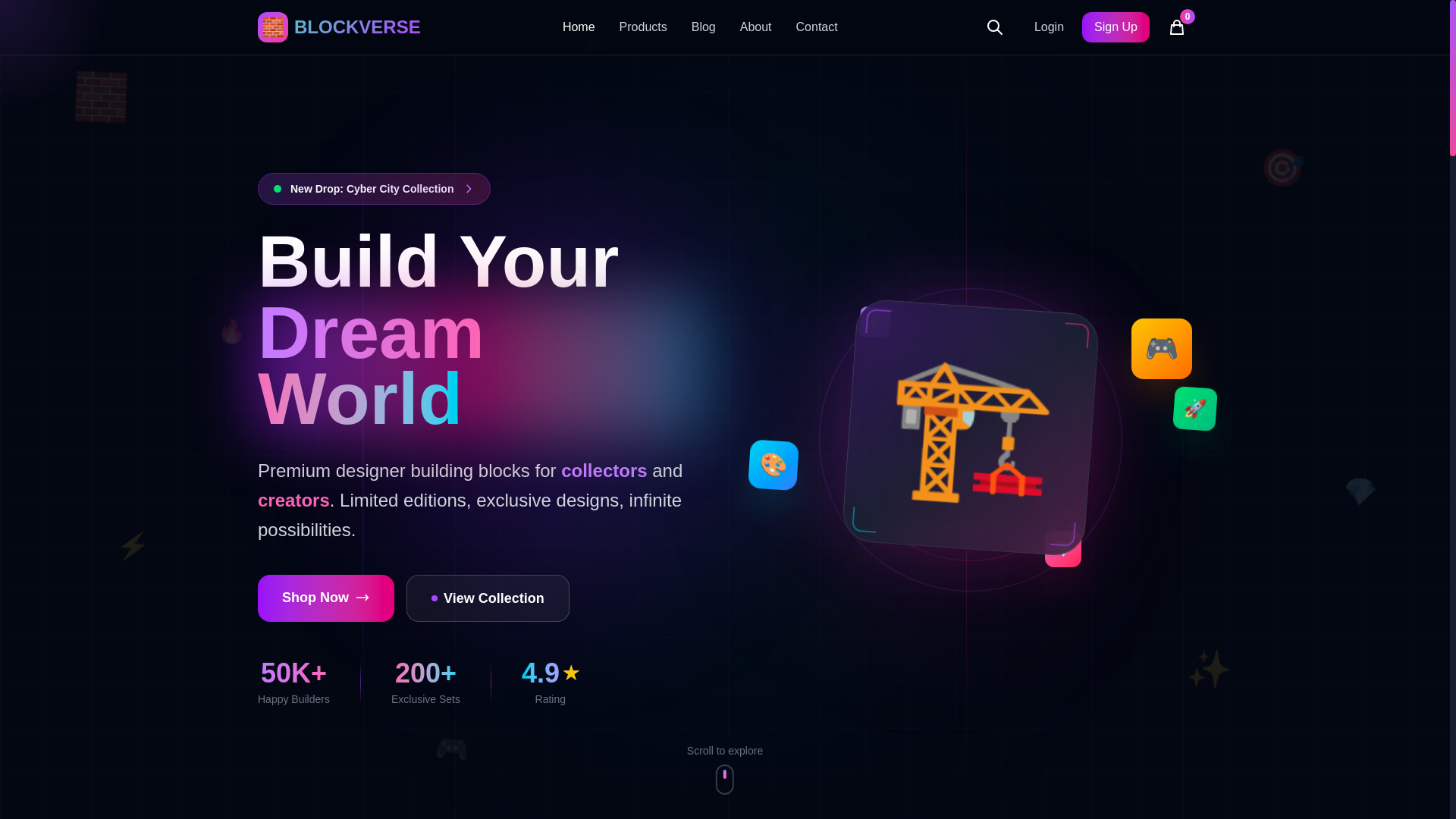 website screenshot of https://blockverse.pages.dev/