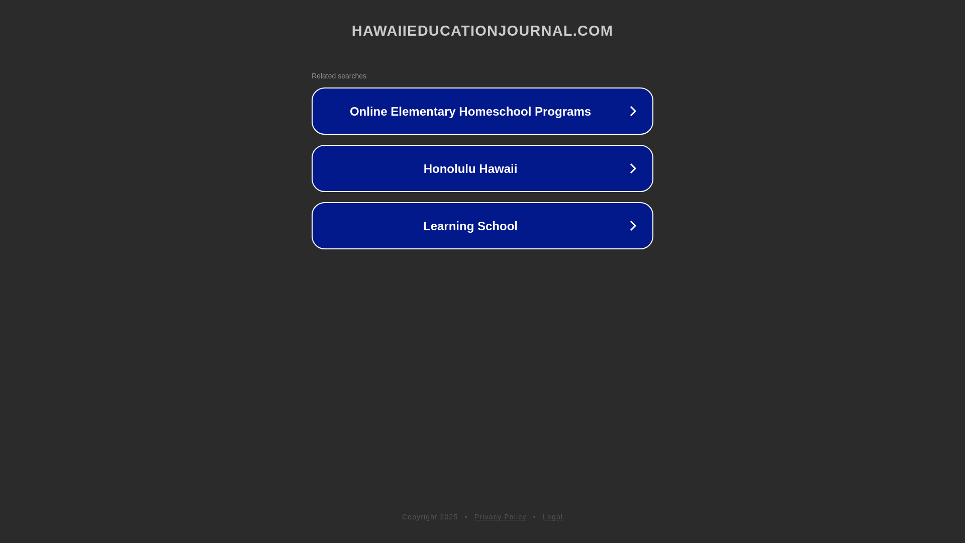 website screenshot of https://hawaiieducationjournal.com/