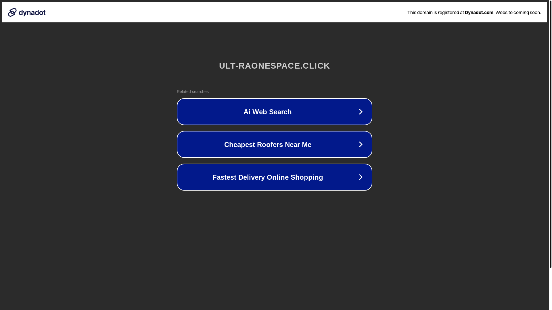 website screenshot of https://ult-raonespace.click/