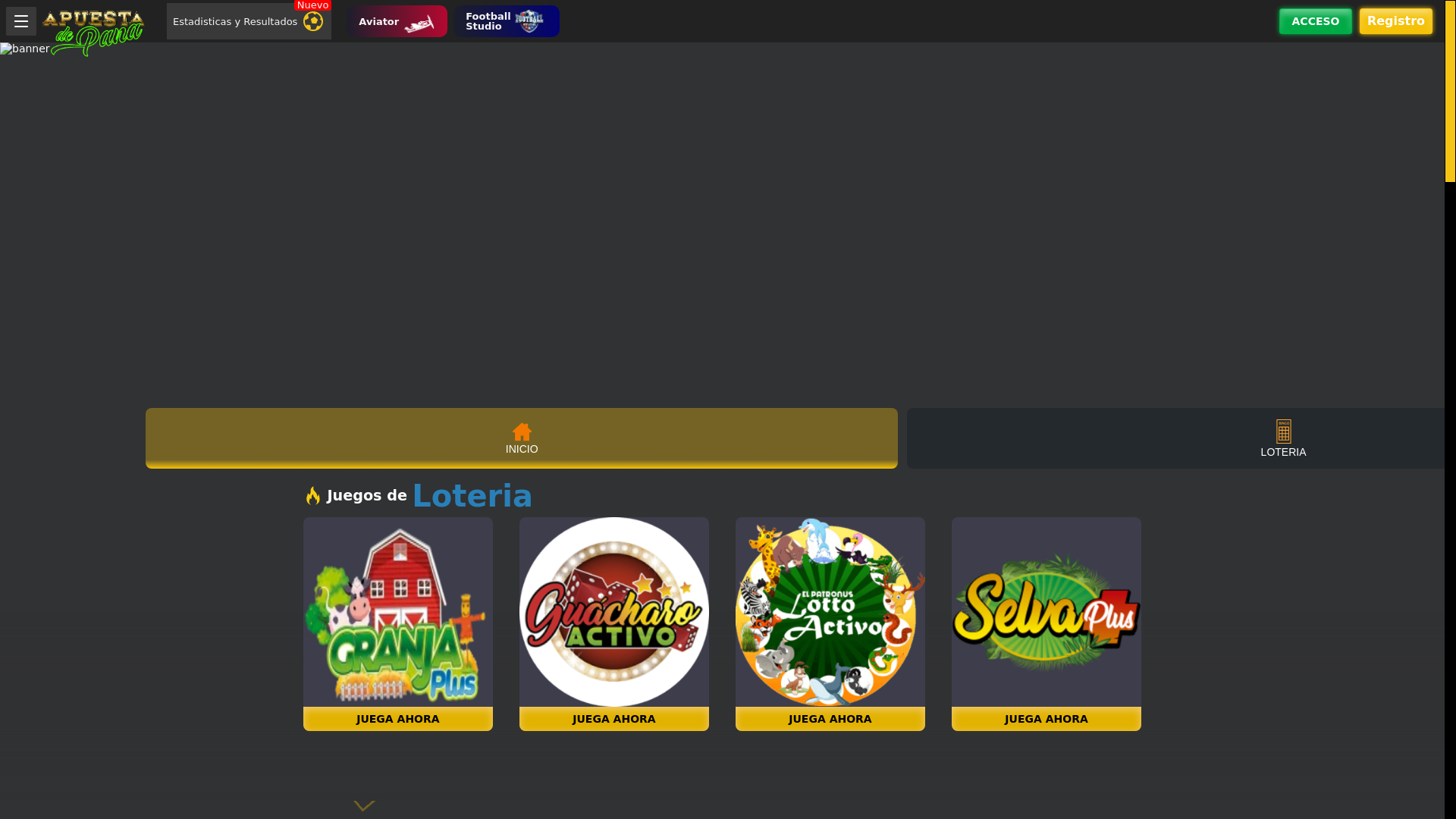 website screenshot of https://apuestadepanafrontend.pages.dev/