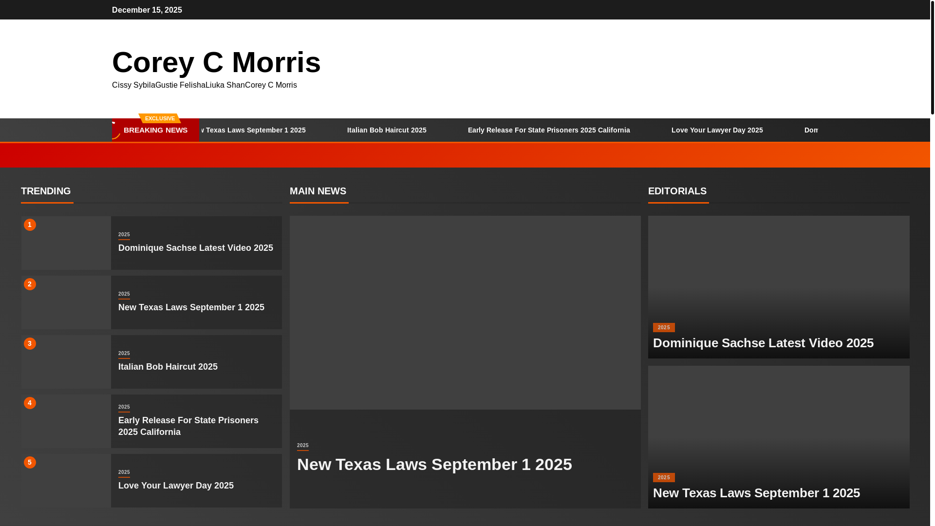 website screenshot of https://coreycmorrism.pages.dev/