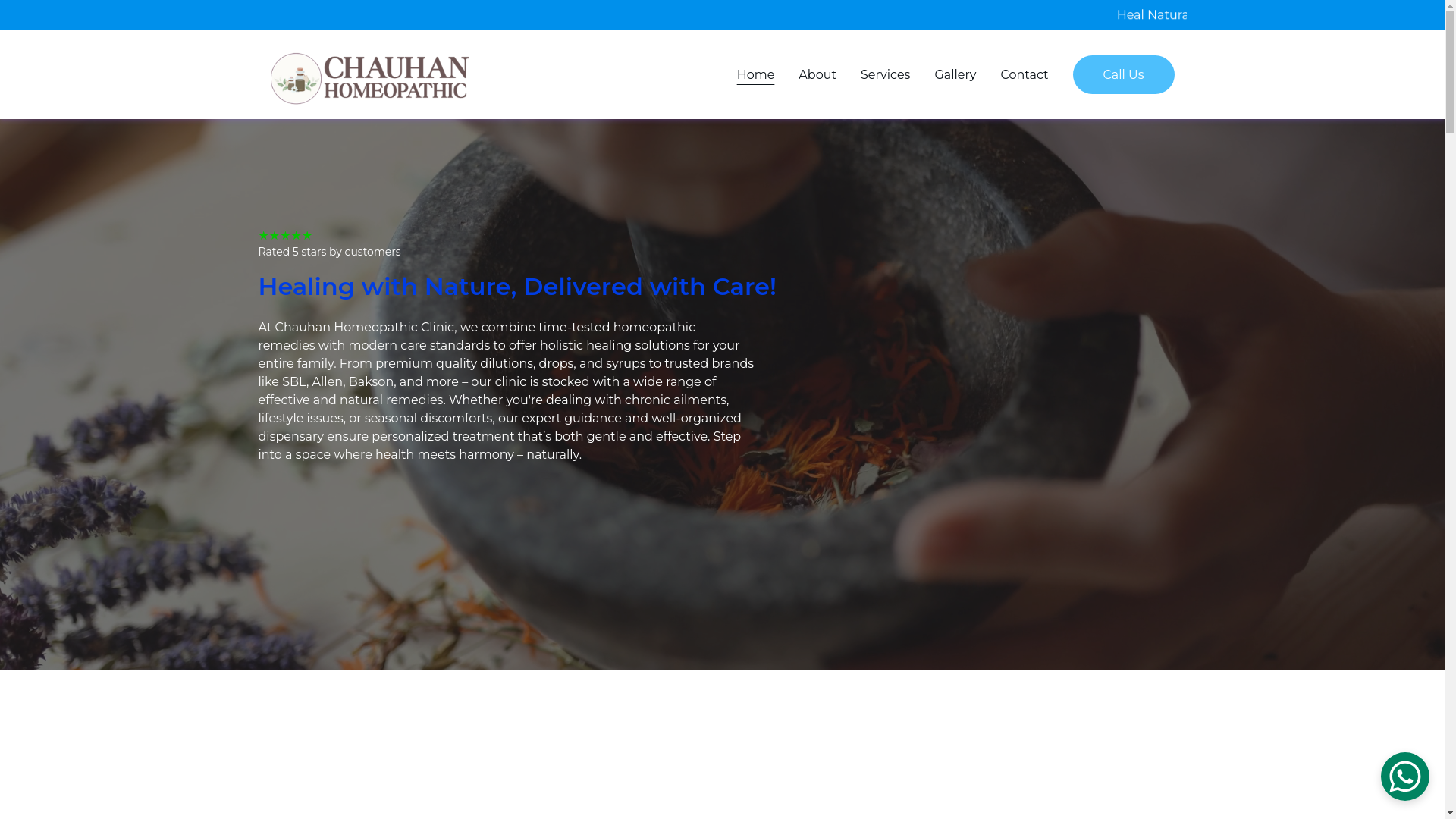 website screenshot of https://chauhanhomeopathic.in/
