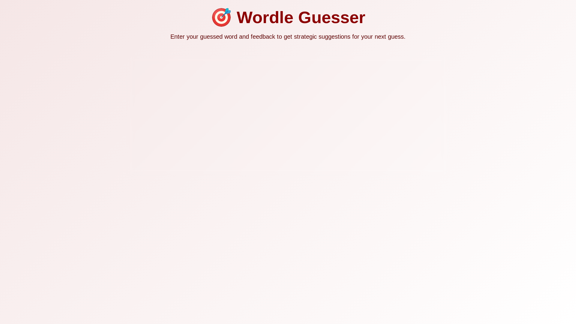 website screenshot of https://wordle-guess.pages.dev/