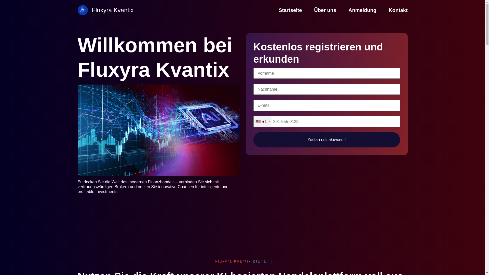 website screenshot of https://fluxyrakvantix.de/