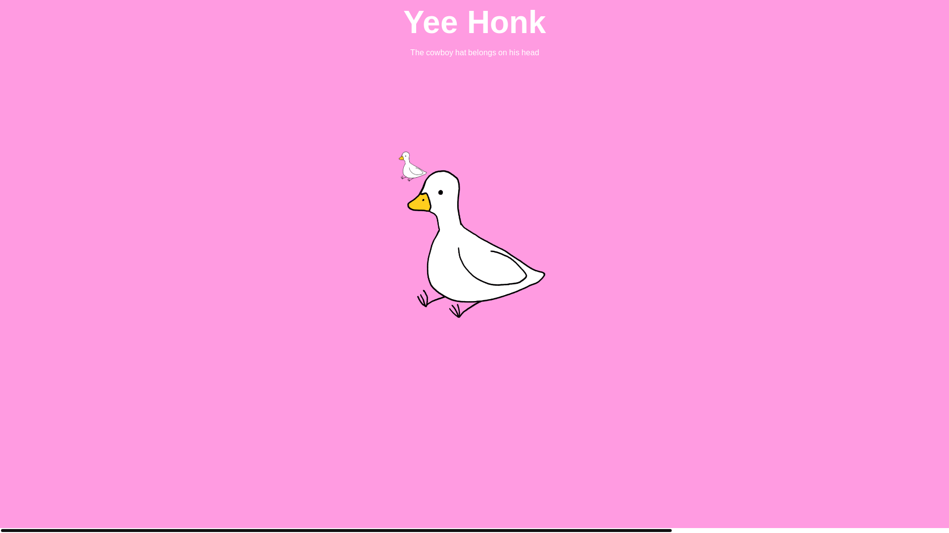 website screenshot of https://yeehonk.com/