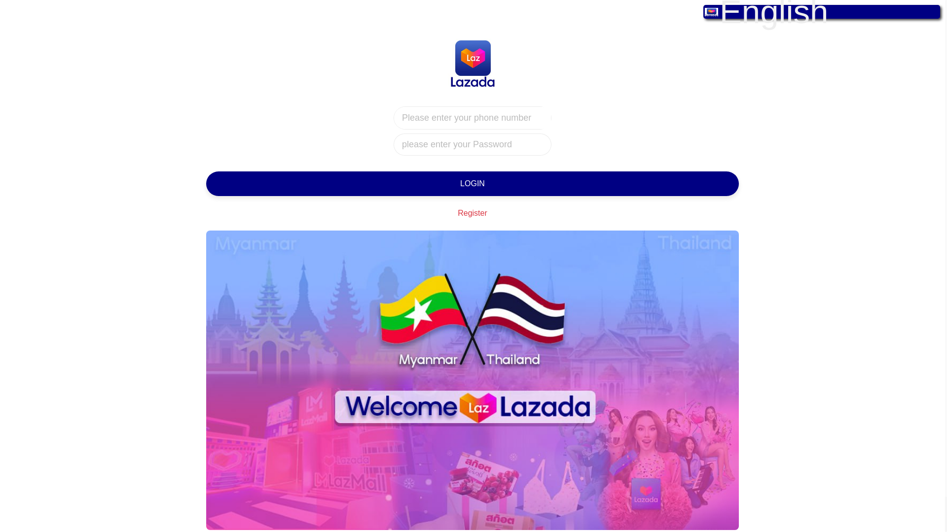 website screenshot of https://myanmarshops.net/