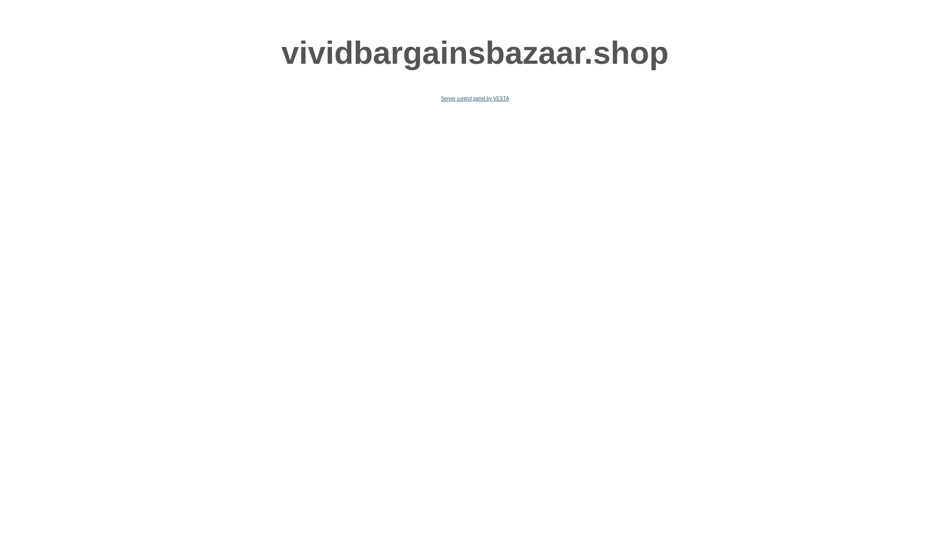 website screenshot of https://vividbargainsbazaar.shop/