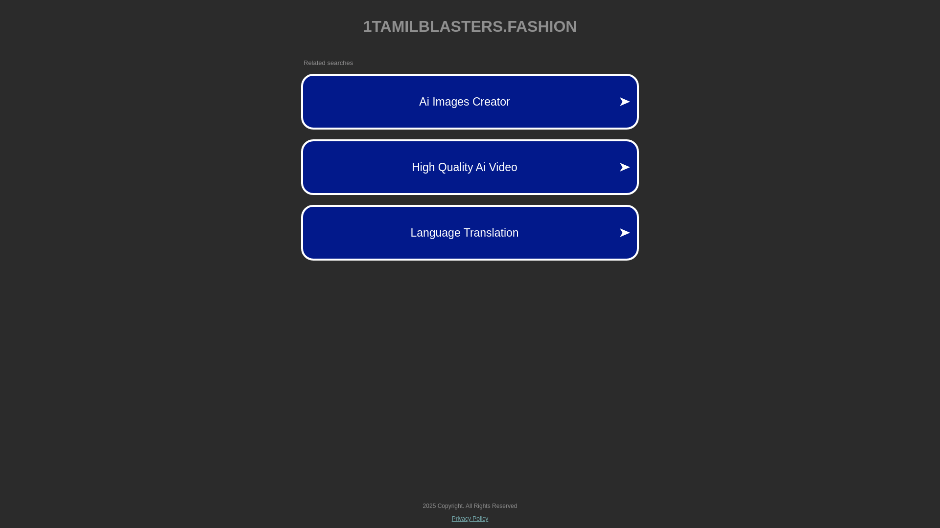 website screenshot of https://1tamilblasters.fashion/