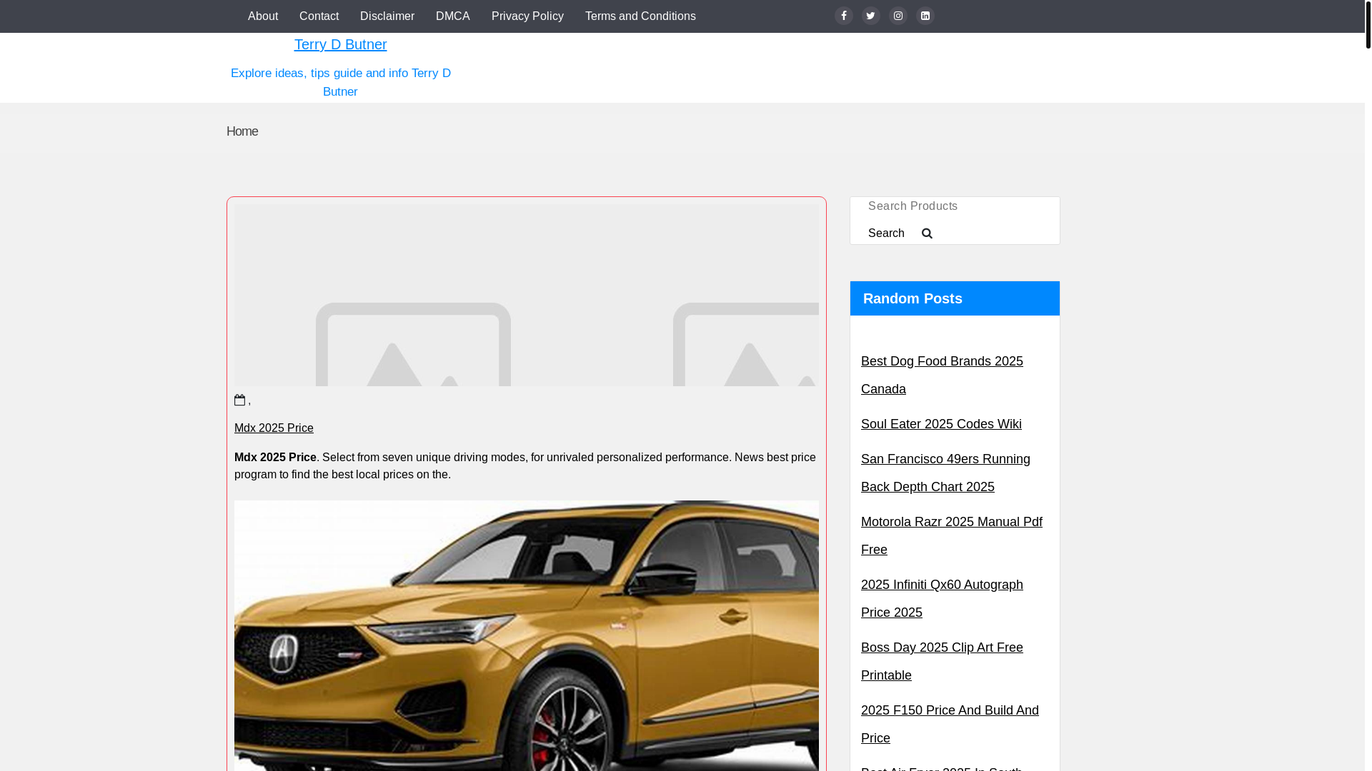 website screenshot of https://terrydbutners.pages.dev/