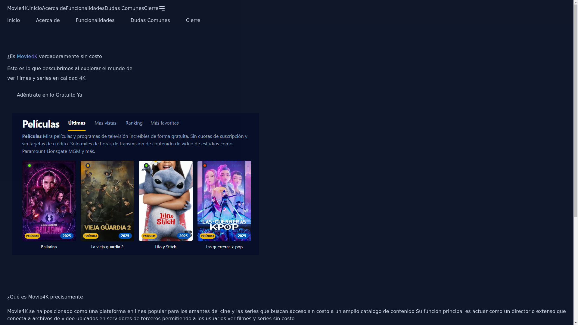 website screenshot of https://movie4k-xwk8.pages.dev/