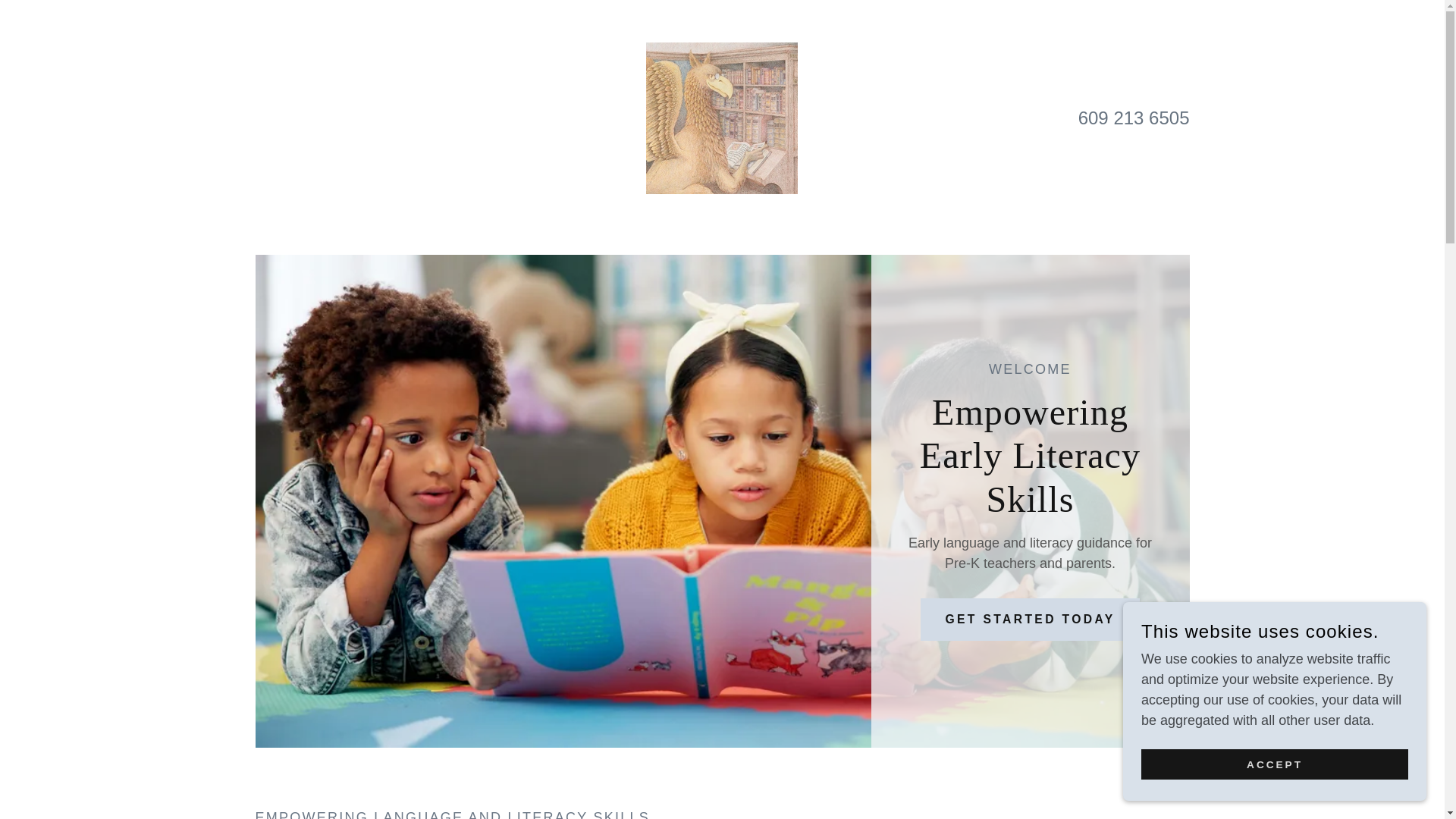 website screenshot of https://thereadinggriffin.net/