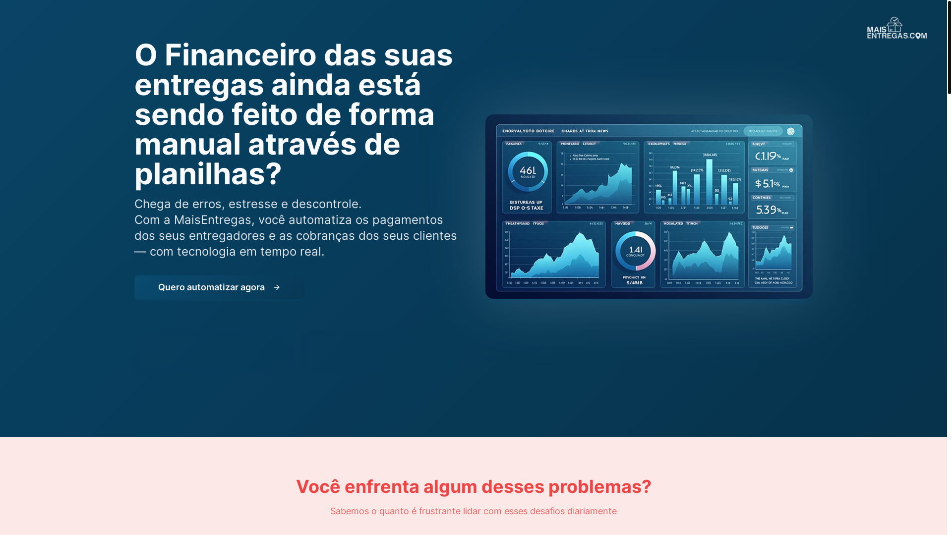 website screenshot of https://landingpagefinanceiro.pages.dev/