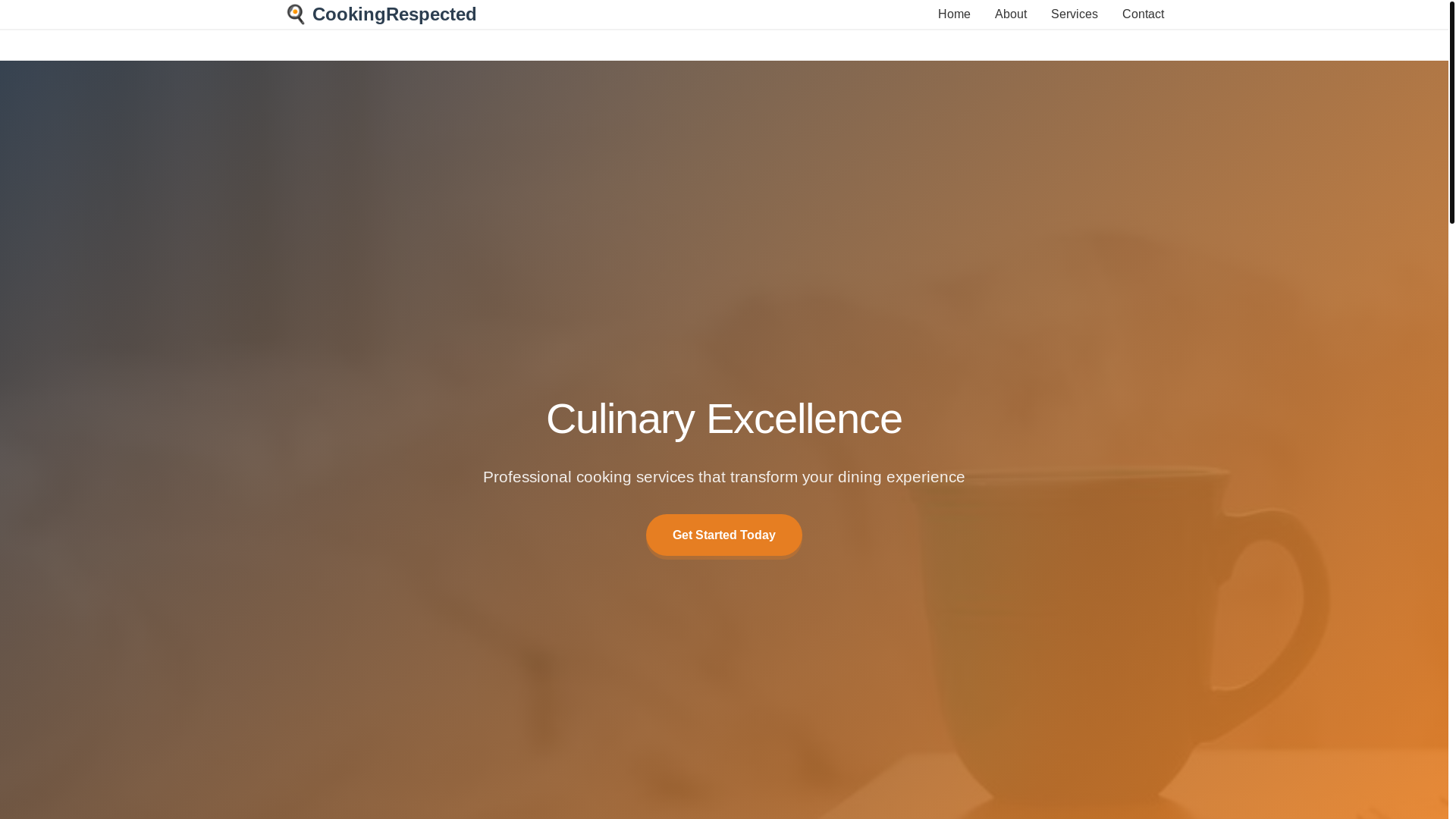 website screenshot of https://cookingrespected.qpon/