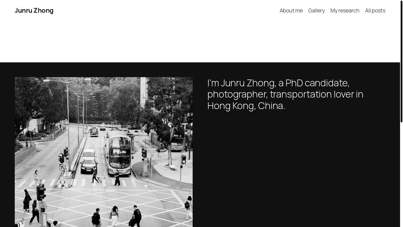website screenshot of https://junruzhong.com/