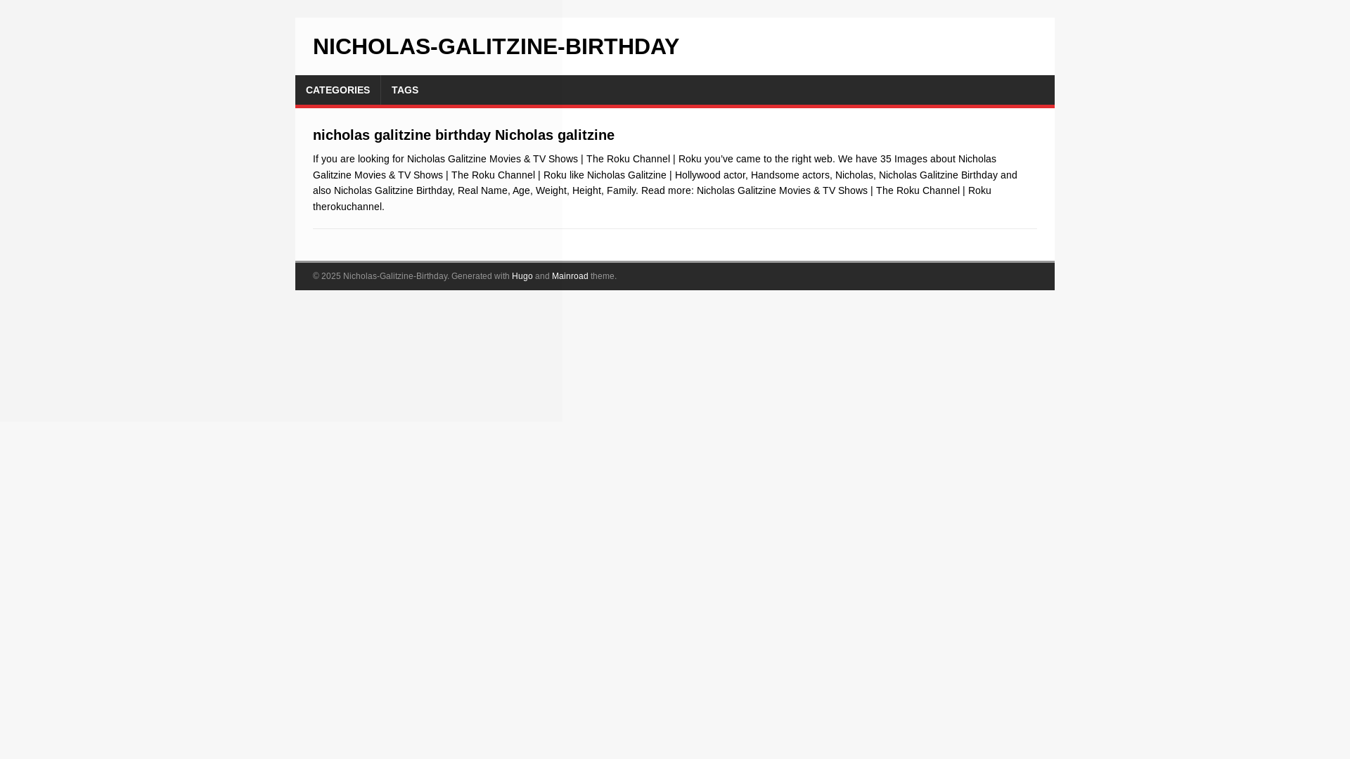 website screenshot of https://nicholas-galitzine-birthday20250921.pages.dev/
