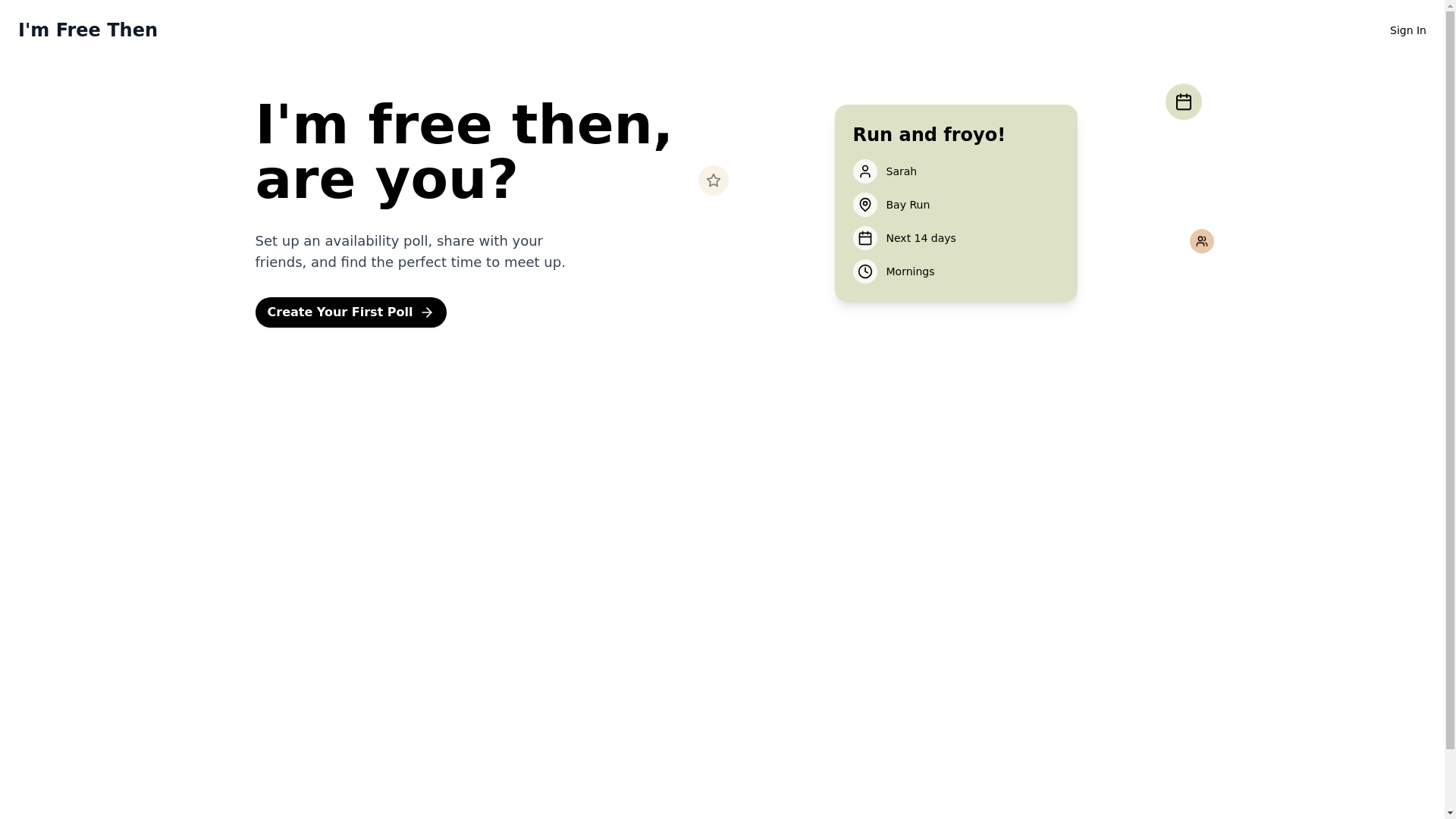 website screenshot of https://imfreethen.com/